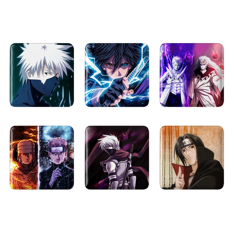 مگنت خندالو مدل انیمه ناروتو Naruto کد 440A مجموعه 6 عددی