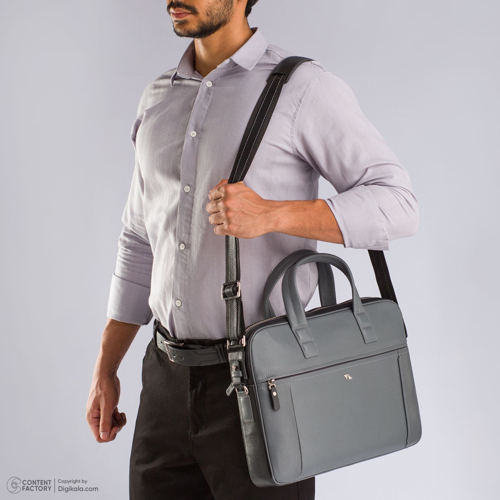 کیف اداری مردانه چرم مشهد مدل A5572-001 -  - 9