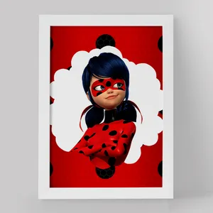 تابلو کودک خندالو مدل دختر کفشدوزکی کد 3447