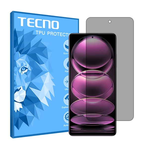 محافظ صفحه نمایش حریم شخصی تکنو مدل Resistant مناسب برای گوشی موبایل شیائومی Redmi Note 12 Pro