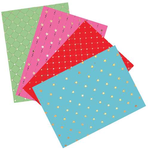 کاغذ کادو تیما مدل STAR مجموعه 4 عددی