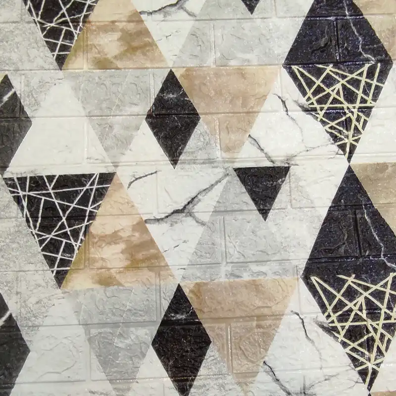 دیوارپوش مدل فومی پشت چسب دار طرح لاکچری بسته 5 عددی