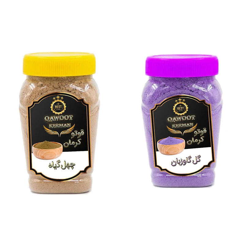 قوتو کرمان گل گاوزبان و چهل گیاه - 600 گرم بسته 2 عددی