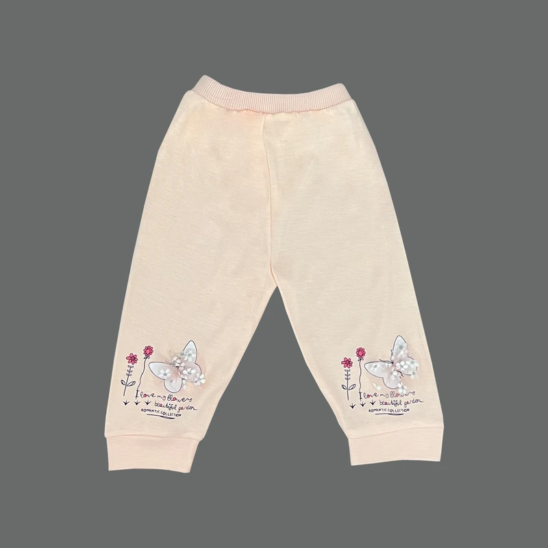 عکس شماره 3 : ست سویشرت آستین بلند و شلوار راحتی دخترانه مدل پروانه