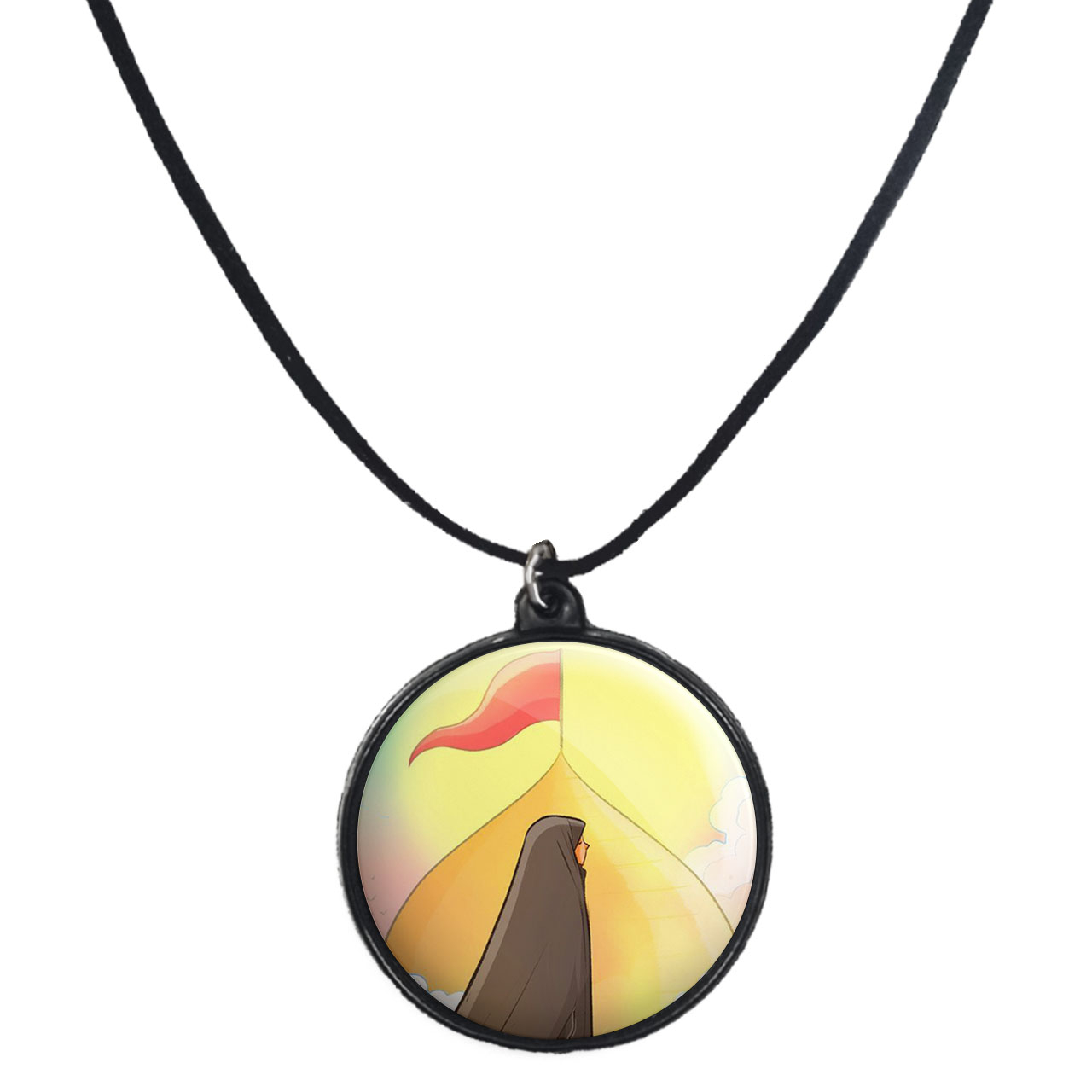 گردنبند پرمانه طرح حجاب کد pmb.24032 مدل دو طرفه