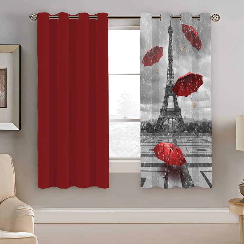 پرده نیروانا طرح چتر مدل هازان کد 8406 سایز 140×200 سانتی متر