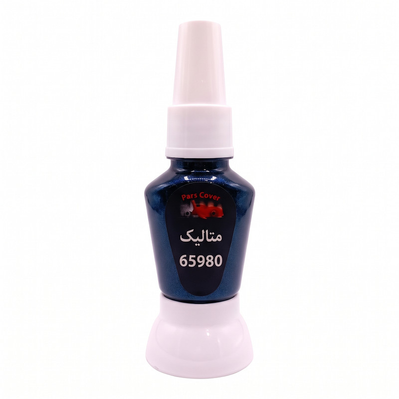 قلم خشگیر بدنه خودرو آبی متالیک پارس کاور کد 65980-B13 حجم 15 میلی لیتر مناسب برای سمند، رانا