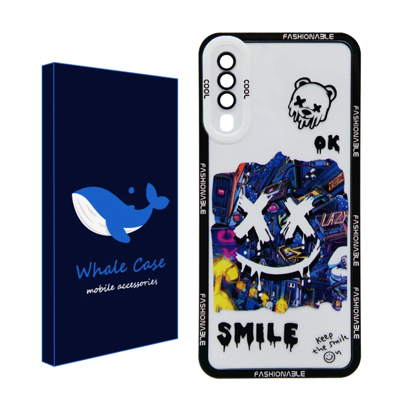کاور وال کیس مدل Smile مناسب برای گوشی موبایل سامسونگ Galaxy A30s / A50 / A50s