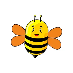 استیکر چوبی کودک مدل زنبور کد 001