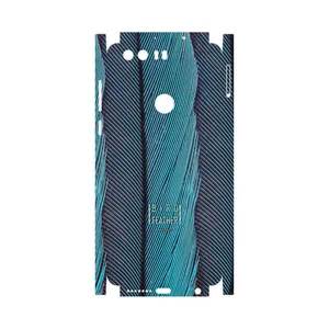 MAHOOT Turquoise feathers-FullSkin Cover Sticker for Honor 8