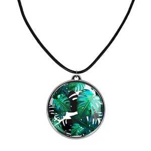 گردنبند خندالو مدل برگ انجیری کد 2896028961