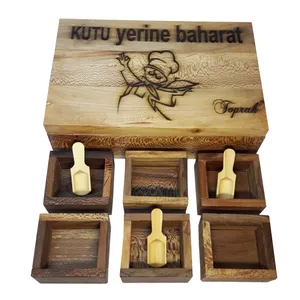ست جا ادویه 6 پارچه توپراک مدل کوتویرین LI-6X