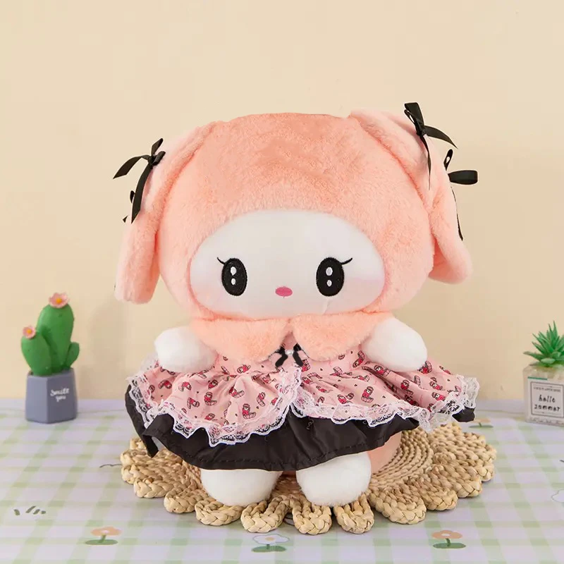 عروسک طرح کرومی ملودی مدل دامن فانتزی کد JI110 ارتفاع 35 سانتی‌متر