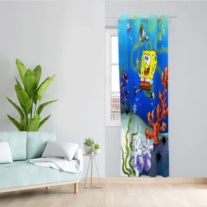 پرده مدل باب اسفنجی مخمل پانچی کد 4275 سایز 140x280 سانتی متر