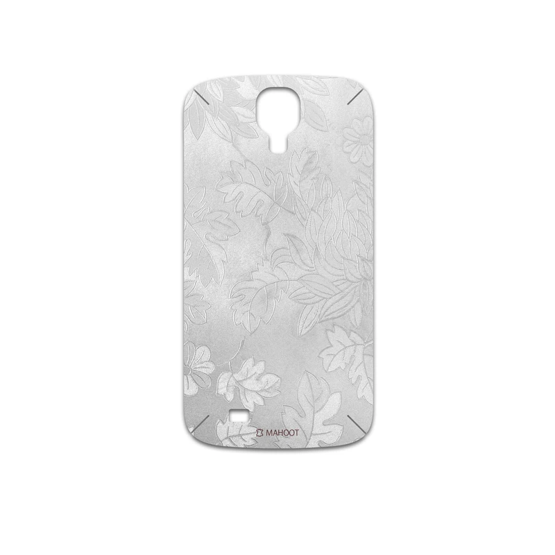 برچسب پوششی ماهوت مدل Silver-Wildflower مناسب برای گوشی موبایل سامسونگ Galaxy S4