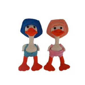 عروسک بافتنی مدل اردک ها مجموعه 2 عددی