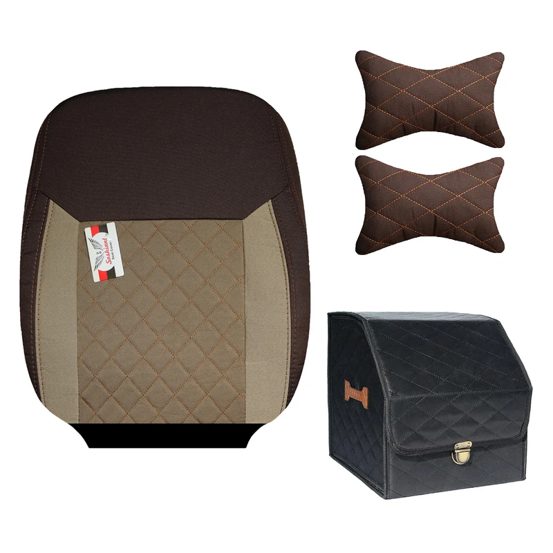 روکش صندلی خودرو سوشیانت مدل فابریک مناسب برای پژو 405 به همراه پشت گردنی و باکس صندوق  