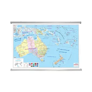 نقشه سیاسی استرالیا و اقیانوسیه گیتاشناسی نوین کد L1188