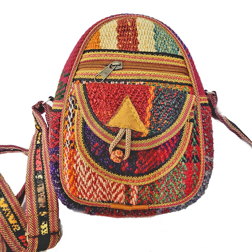 کیف دوشی دست دوز  نیک ثمر مدل جاجیمی