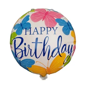 بادکنک فویلی طرح هپی بردی مدل پروانه