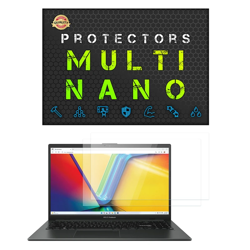 محافظ صفحه نمایش شفاف مولتی نانو مدل X-S2N مناسب برای لپ تاپ ایسوس VivoBook Go 15 E510 15.6 Inch 2023 بسته دو عددی
