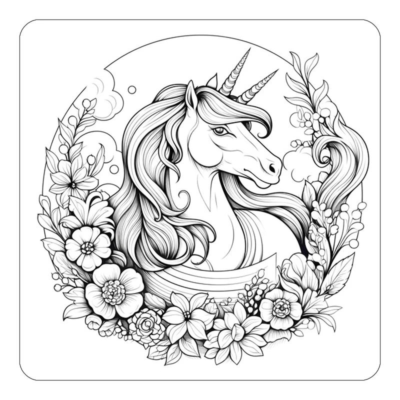 مگنت کاکتی طرح اسب تک شاخ و یونیکورن مدل mp32559