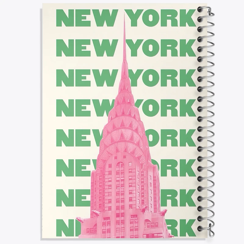 دفتر نقاشی 50 برگ خندالو طرح نیویورک (New York) کد F5954