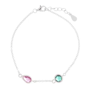 دستبند نقره زنانه آی جواهر طرح جولیا کد 77268D