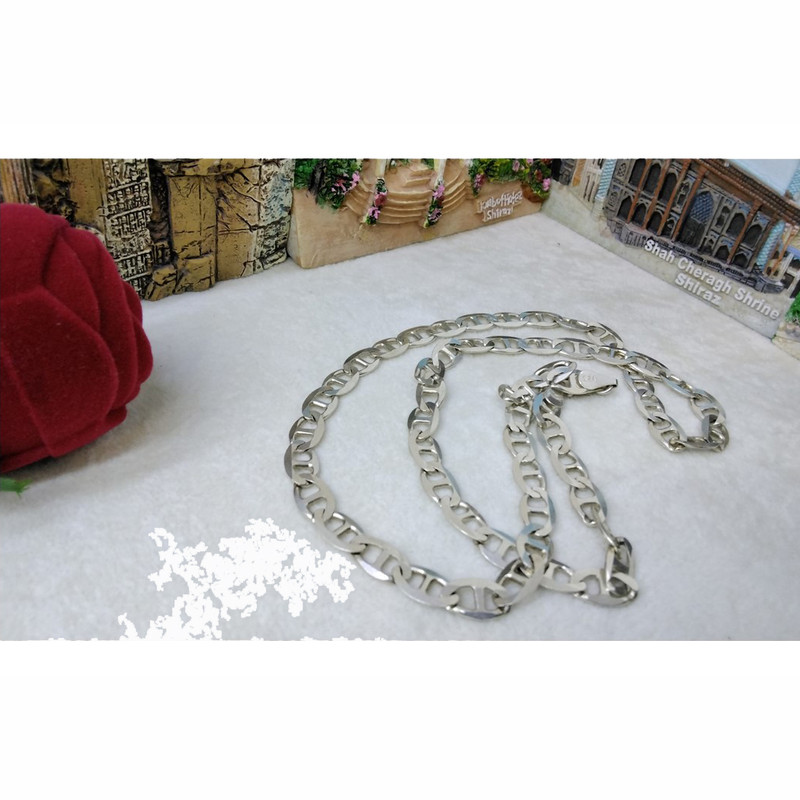 زنجیر نقره مردانه مدل gol-2088