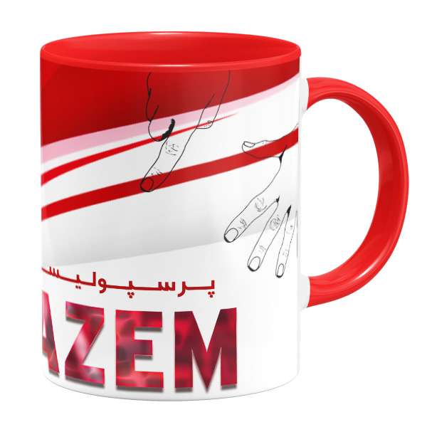 ماگ گالری وبفر مدل پرسپولیسی ام طرح کاظم
