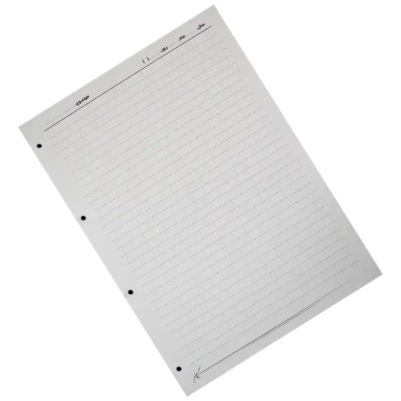 کاغذ کلاسور کیهان مدل 4 حلقه بسته 100 عددی