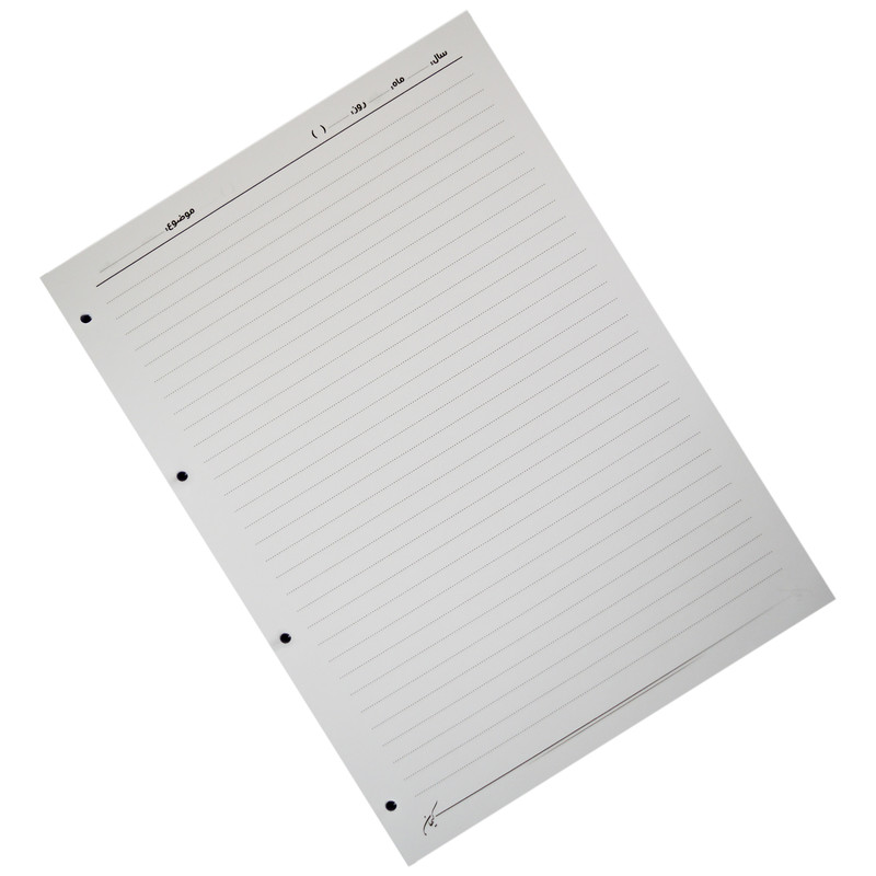 کاغذ کلاسور کیهان مدل 4 حلقه بسته 100 عددی