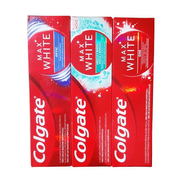 خمیر دندان کلگیت مدل MAX WHITE مجموعه 3 عددی خمیر دندان کلگیت مدل MAX WHITE مجموعه 3 عددی