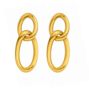 گوشواره آویز زنانه مدل زنجیر کد s146