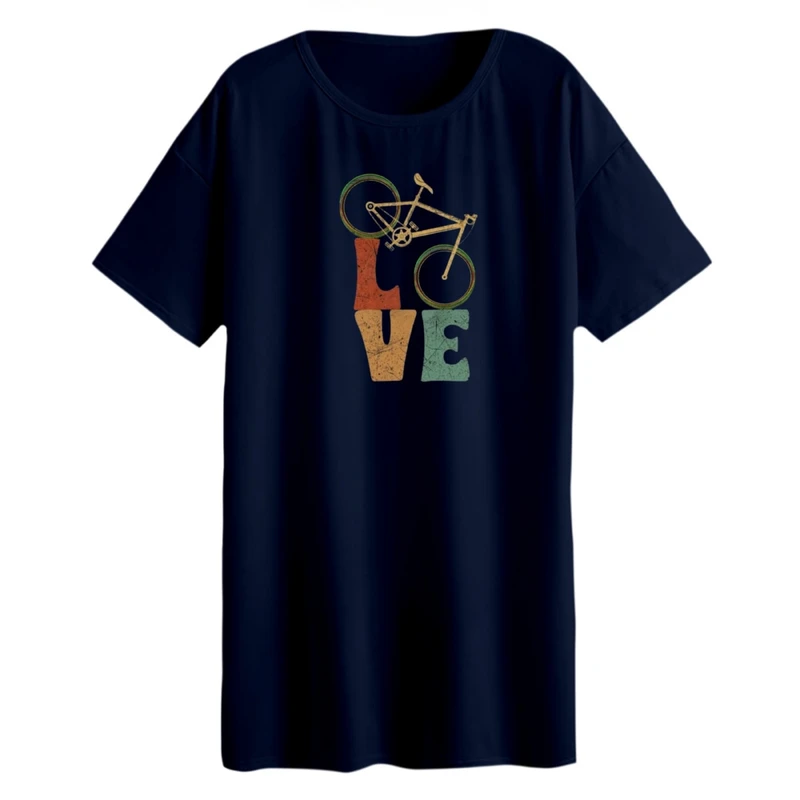 تی شرت لانگ آستین کوتاه زنانه مدل دوچرخه کد 2