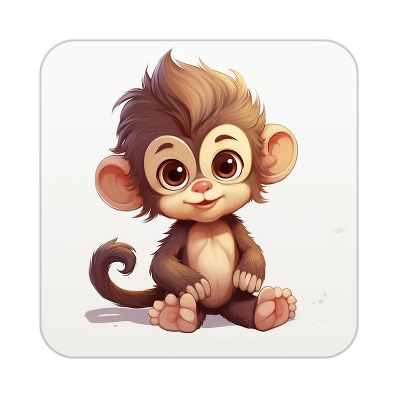 زیر لیوانی کاکتی طرح حیوانات کارتونی مدل mp28245