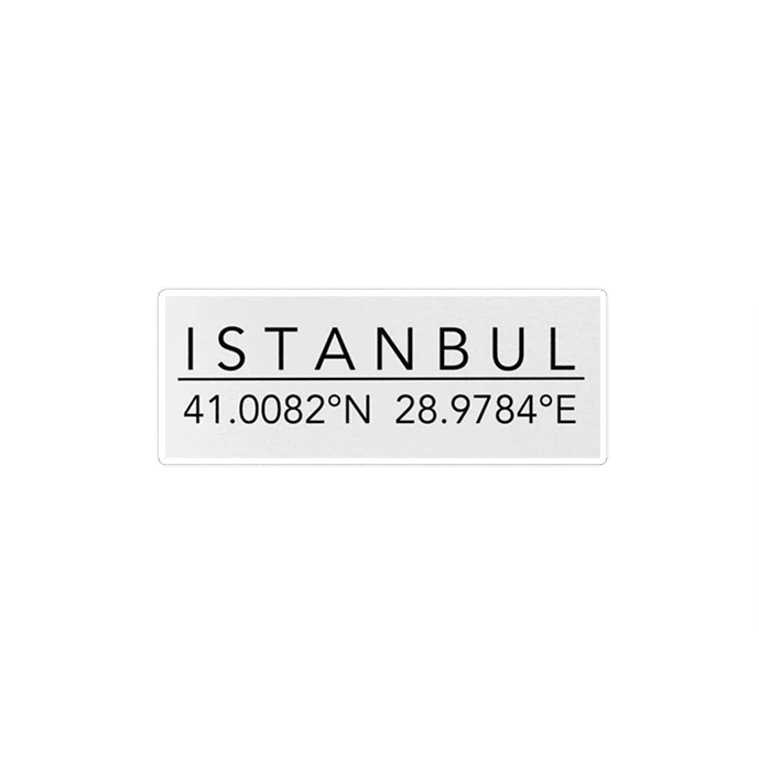 استیکر لپ تاپ ماسا دیزاین طرح موقعیت جغرافیایی Istanbul مدل STK1414