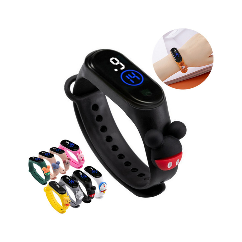 ساعت مچی دیجیتال بچگانه مدل دستبندی کد Mp بسته 16 عددی