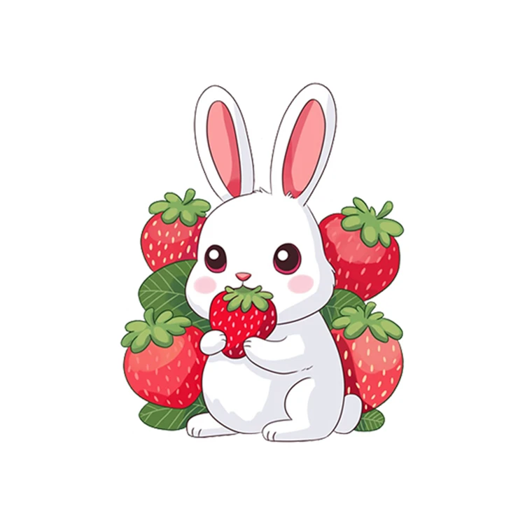 استیکر پارچه و لباس پاد آفرین مدل خرگوش کد 746