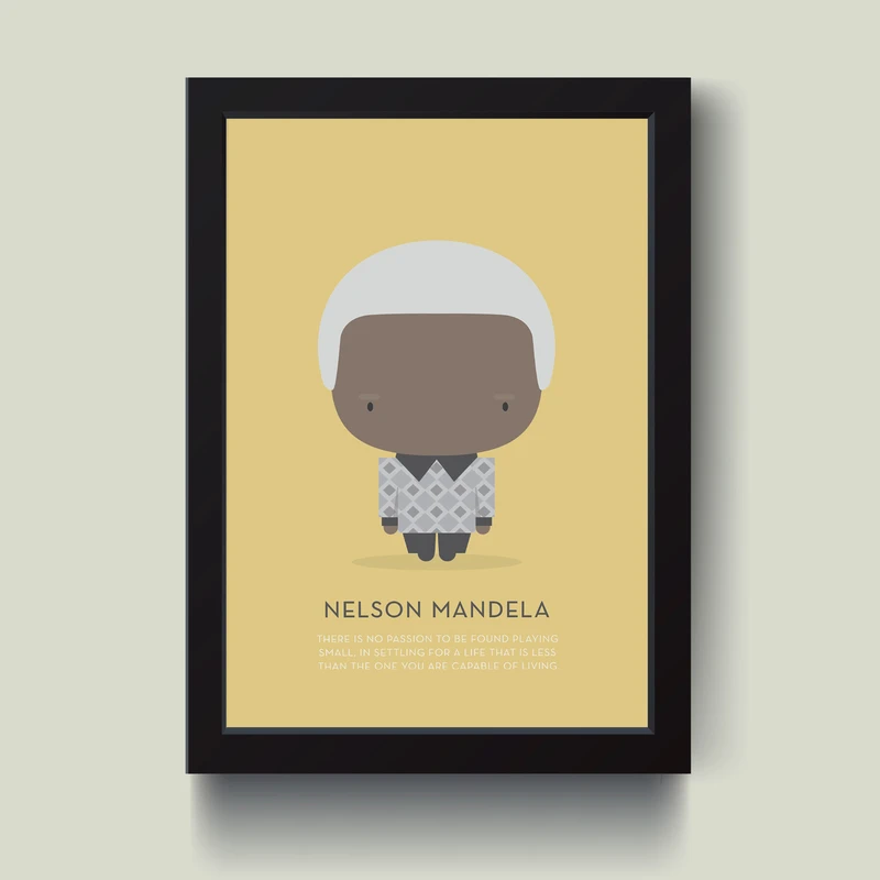 تابلو مدل نلسون ماندلا Nelson Mandela کد S3020-b