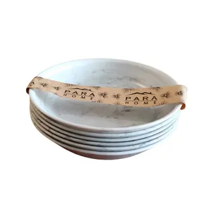 بشقاب خورش خوری مدل ماربل بسته 6 عددی