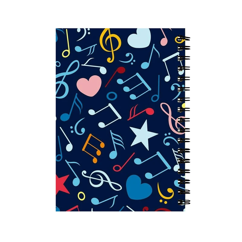 دفتر مشق 50 برگ طرح موسیقی کد 36