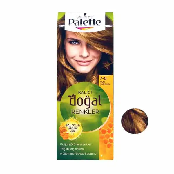 کیت رنگ مو پلت سری DOGAL شماره 5-7 حجم 50 میلی لیتر رنگ کاراملی روشن