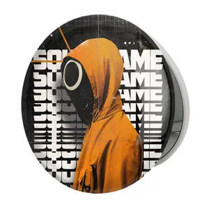 آینه جیبی خندالو طرح بازی مرکب Squid Game مدل تاشو کد 10840 