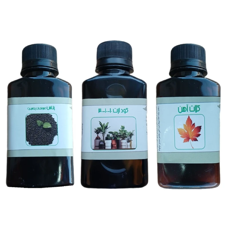 کود مایع ازت 10-10-30 و پتاس و کلات آهن مدل life - D حجم 110 میلی لیتر بسته 3 عددی