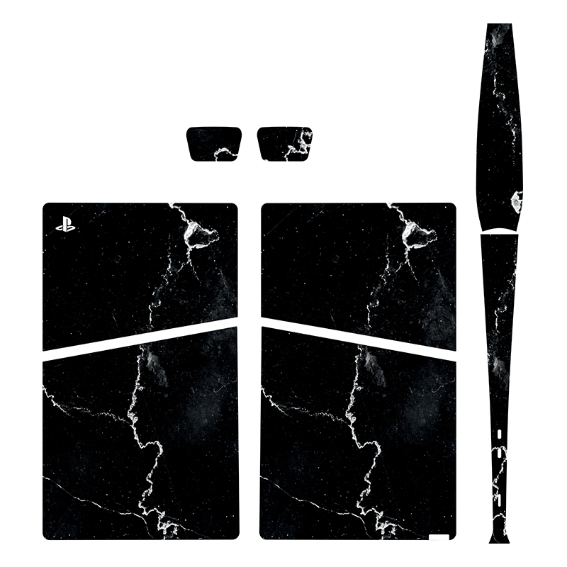 برچسب کنسول بازی پلی استیشن5 اسلیم دیجیتال توییجین وموییجین مدل marble02 مجموعه6 عددی