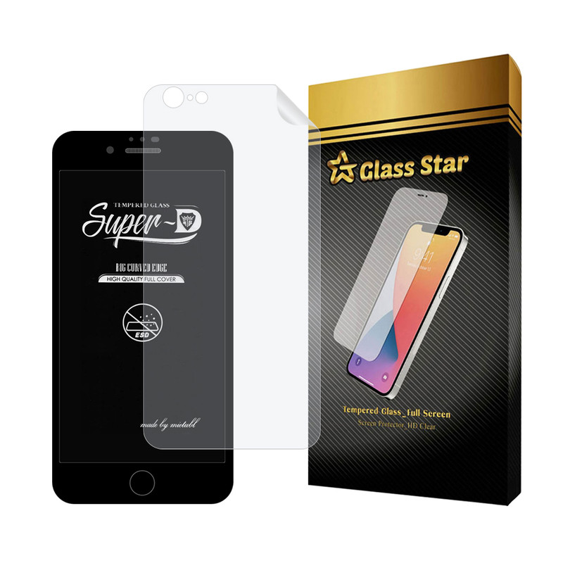 محافظ صفحه نمایش گلس استار مدل SUPNABKGS مناسب برای گوشی موبایل اپل iPhone 6 / iPhone 6s به همراه محافظ پشت گوشی