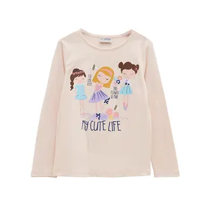 تی شرت آستین بلند دخترانه ال سی وایکیکی کد 160