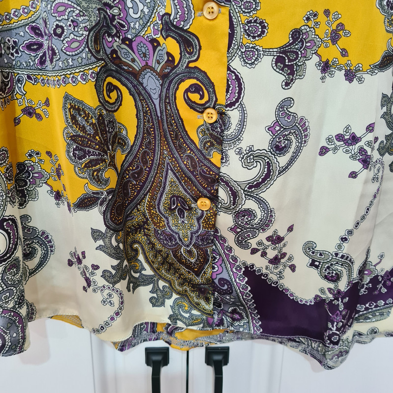 شومیز آستین بلند زنانه مدل پترن بته جقه کد ۴