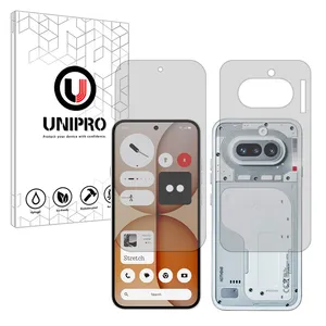 UNIPRO Hydrogel model Matte Screen Protector for Nothing Phone 4a mobile phone along with the back protector